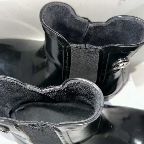 🔥🔥🔥Michael Kors Black Short Rubber Rainboots - Picture 7 of 8